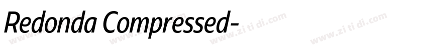 Redonda Compressed字体转换